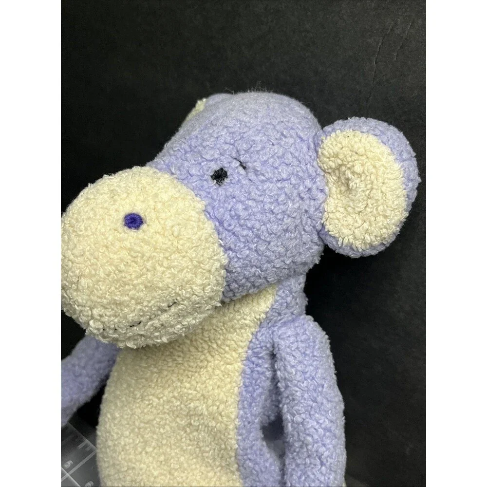 Vintage Manhattan Toy Purple Monkey Stuffed Plush Toy Fleece Beans Smile 18”